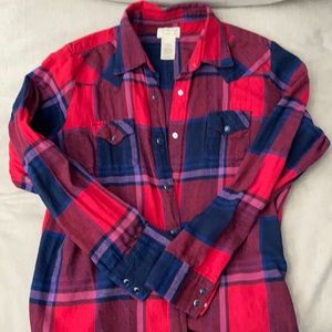 Wrangler plaid flannel
